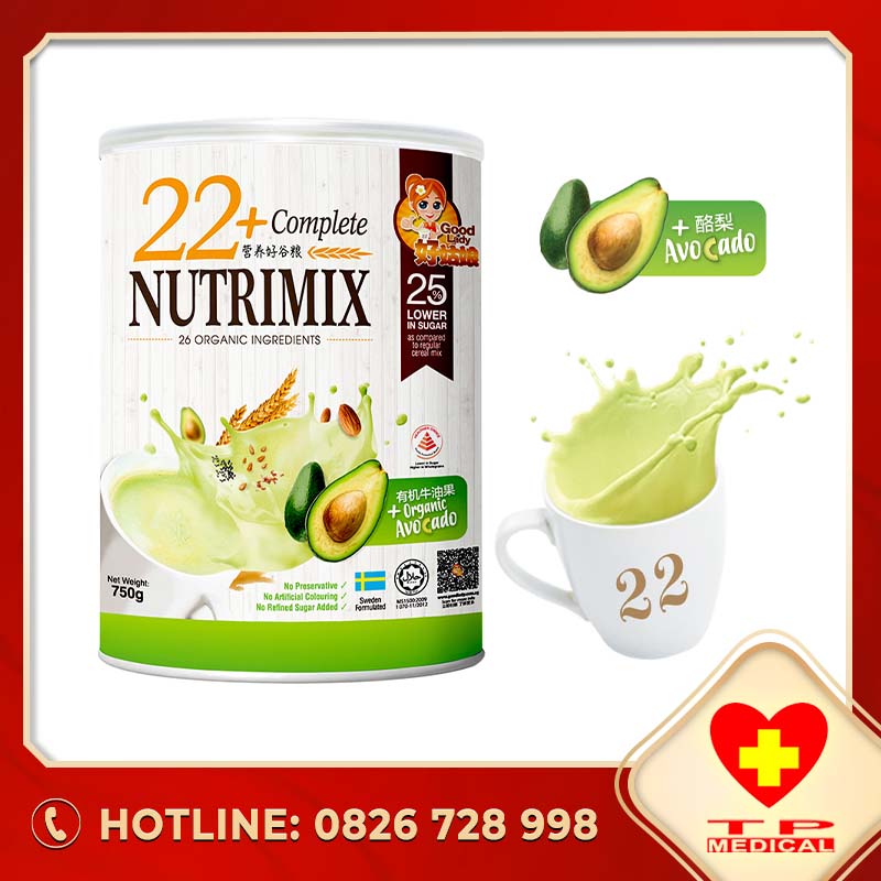 Ngũ Cốc Dinh Dưỡng 22 Complete Nutrimix - Organic Avocado